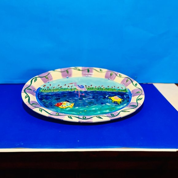 NEW… 18” Nautical Serving Platter, by Chesapeake Bay Company, Decorative Ceramic - Picture 16 of 16